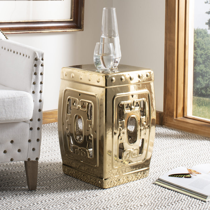 Tabouret de jardin Casey-Lea, Or