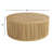 40.1"W Round Solid Wood Spacious Coffee Table Drum Table with Fluted Design-635121426-733274700