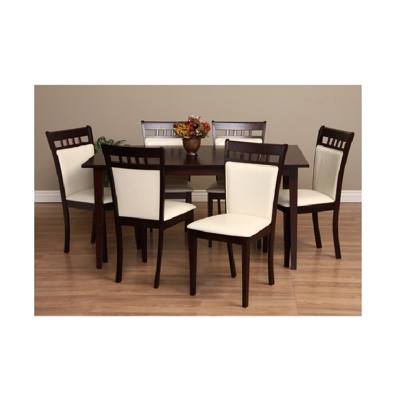 Shirlyn Solid Wood Top Four Leg Dining Set, Chalk