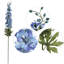 37 inch Blue Delphinium Stem, Faux Floral for Vase Arrangements and Home Decor-1343589736-1452845760