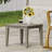 Wood Side Table, Grey, Low Profile For Outdoor Decoration, 20"X20"X15.44", 30Lbs Weight Capacity Grey Minimalist Transitional Garden Area, 20X20x15.44, Load