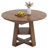 Space-Saving Extendable Round Dining Table with with Hidden Storage & Cross Base, Round Extendable Table for 4-8 People, Kitchen Table-1757434382
