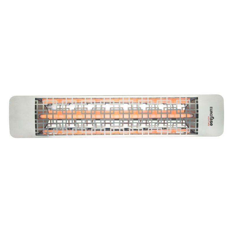 Chauffe-terrasse électrique à élément simple 39 watts Eurofase 2000 Watts, Acier Inoxydable