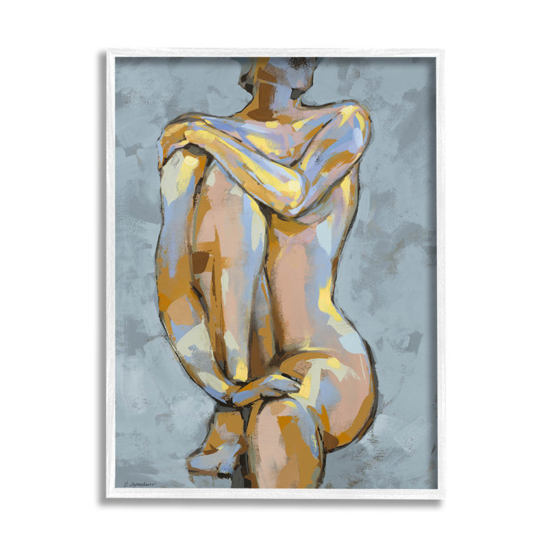 Art moderne giclée sur bois blanc brossé par Trevor Copenhaver, H 30 po x l 24 po x P 1,5 po