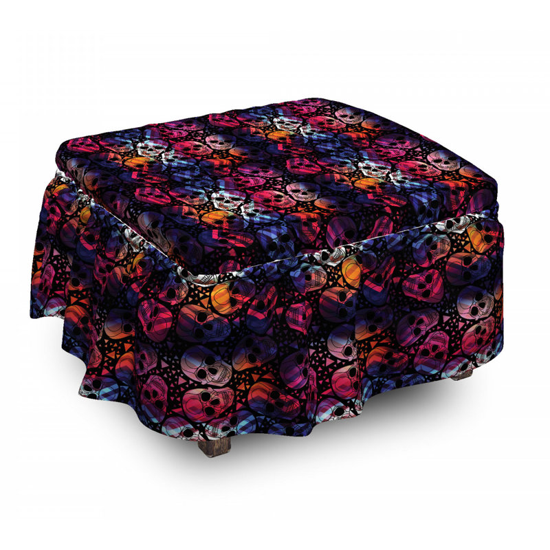 Box Cushion Ottoman Slipcover