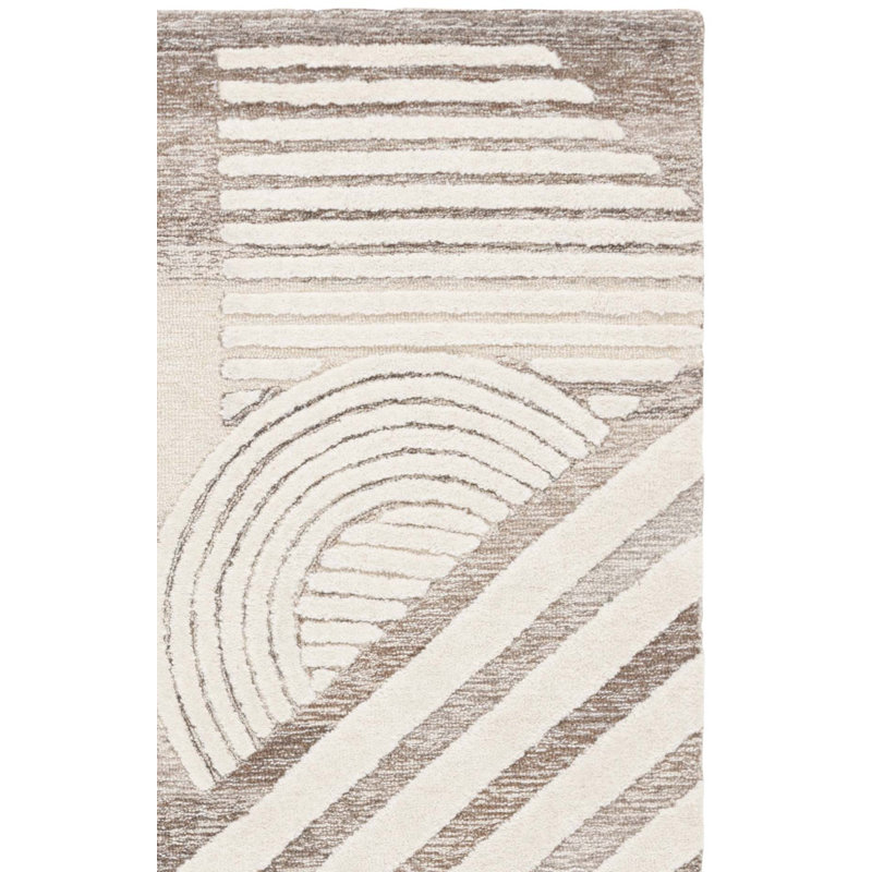 Ebony 818 Hand Tufted Wool & Cotton Abstract Rug, Rectangle 8' x 10'