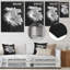 Monochromes noir et blanc «Bliss Daisy Photo I» - impression d'art mural marguerites-2105559768-2105559775