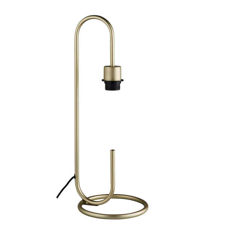 Balalan 50Cm Table Lamp, Antique Brass  Base/Grey Shade