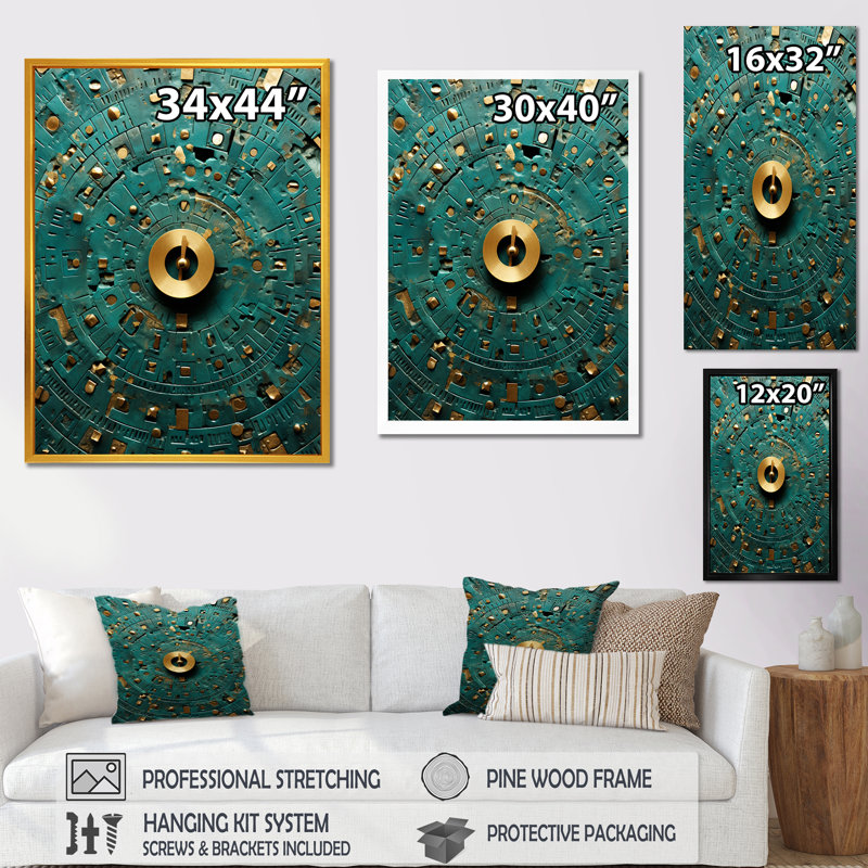 Anciens échos du Royaume du Pharaon - Art mural classique, Cadre flottant blanc, H 40 po x l 30 po x P 1,5 po