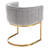 Modern Barrel Dining Chair With Backrest And Armrests Side Chair For Dining Room, Parlor And Balcony-75174709-75174707
