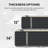  14in. High-end Antistatic Medium & Firm Revenible Cashmere Gel Memory Foam Mattress CertiPUR-US, OEKO-TEX SGS Certified-234750681-234750684