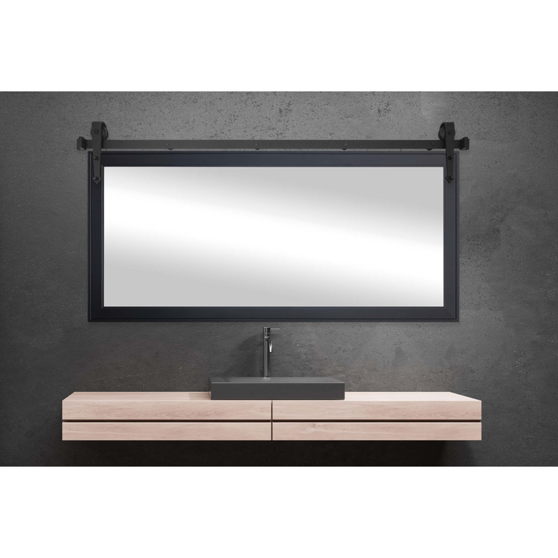 Miroir de salle de bain N Peace Rayne, Noir, 30,5 po x 55,5 po