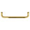 Brixwell TB-14SMSW-PB Porte-serviette de douche tubulaire standard de centre à centre de 14 pouces avec rondelles en laiton poli