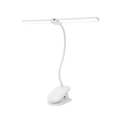 Night Light 2-in-1 Desk Lamp, Desk Light With Flexible  Arm,3 Color Modes  Dimmable Double Head Desk Lamps For Home Office Workbench Reading