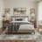 Mignone Ebon Abstract Machine Washable Grey / Brown Indoor Area Rug with Non-Slip Backing-2137467852