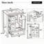 Meuble-lavabo moderne 24 po avec lavabo en céramique-886091171