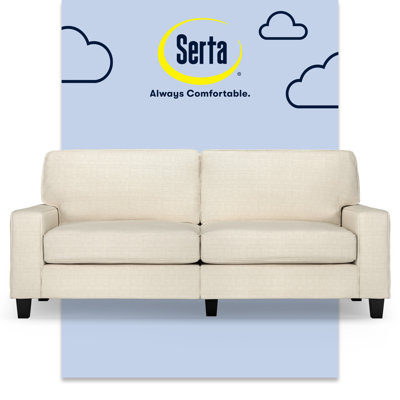 Serta Palisades Track Arm Sofa, Easy Care Fabric, Soft Pillow Back, Pocket Coil Seat Cushions