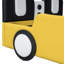 Lit plateforme jaune avec thème voiture de course et roues - sommeil confortable, sommeil relaxant-489501392