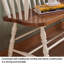 Banc double en bois massif avec dossier vintage-2145673904