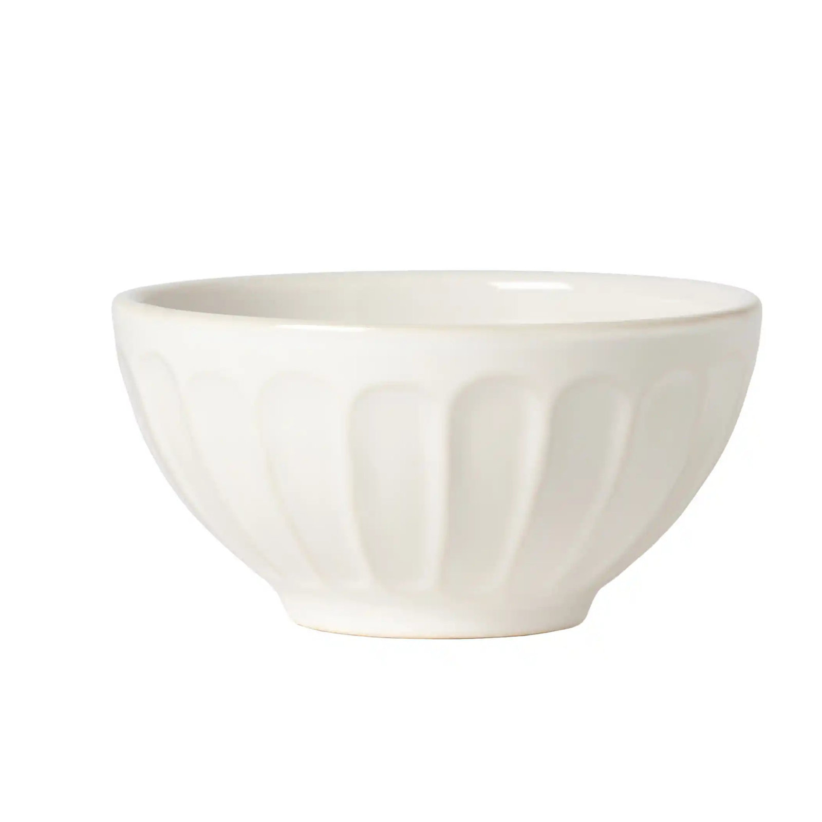 Latte Bowls Stoneware Dessert Bowl, White