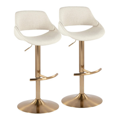 Tabouret de bar contemporain réglable avec pivot