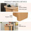 Table d'appoint de table fuselée (bois naturel)