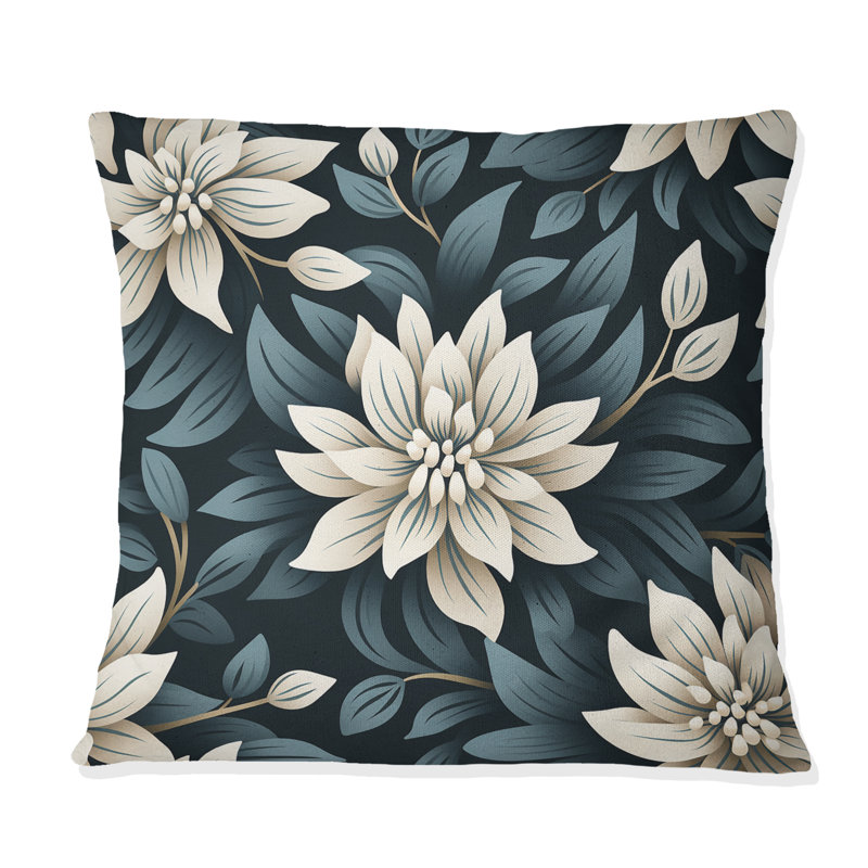 Coussin en polyester , H 16 po x l 16 po