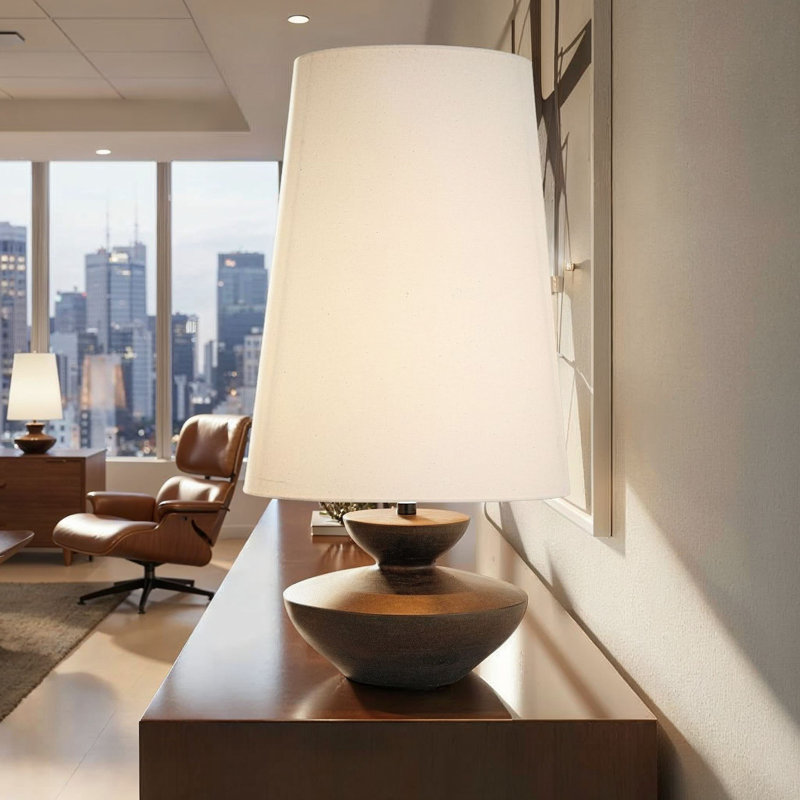Matilda Resin Table Lamp with Sculptural Base