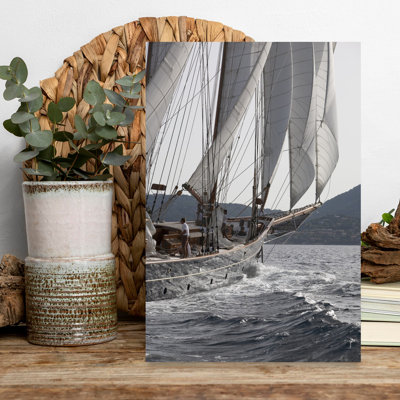 Boat With Sails by Onne Van Der Wal - Print