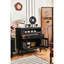 Vitrine murale noire de style antique