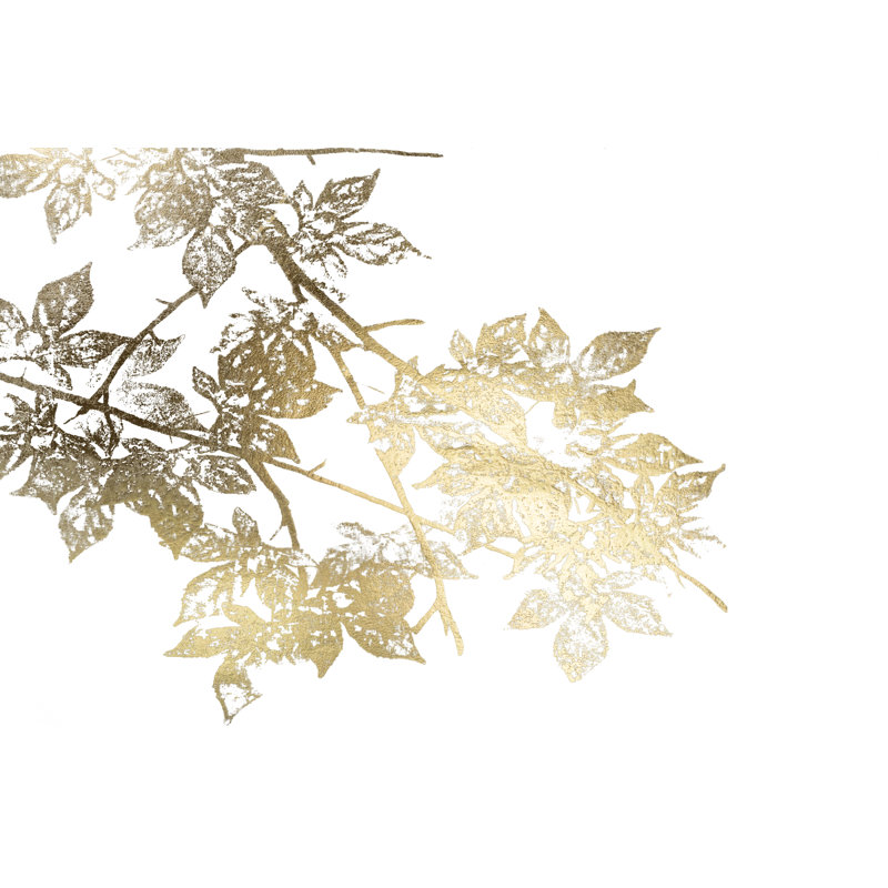 Gold Maple I Deckled by Jennifer Goldberger - Painting Print, 81cm H x 122cm W, Wrapped Canvas
