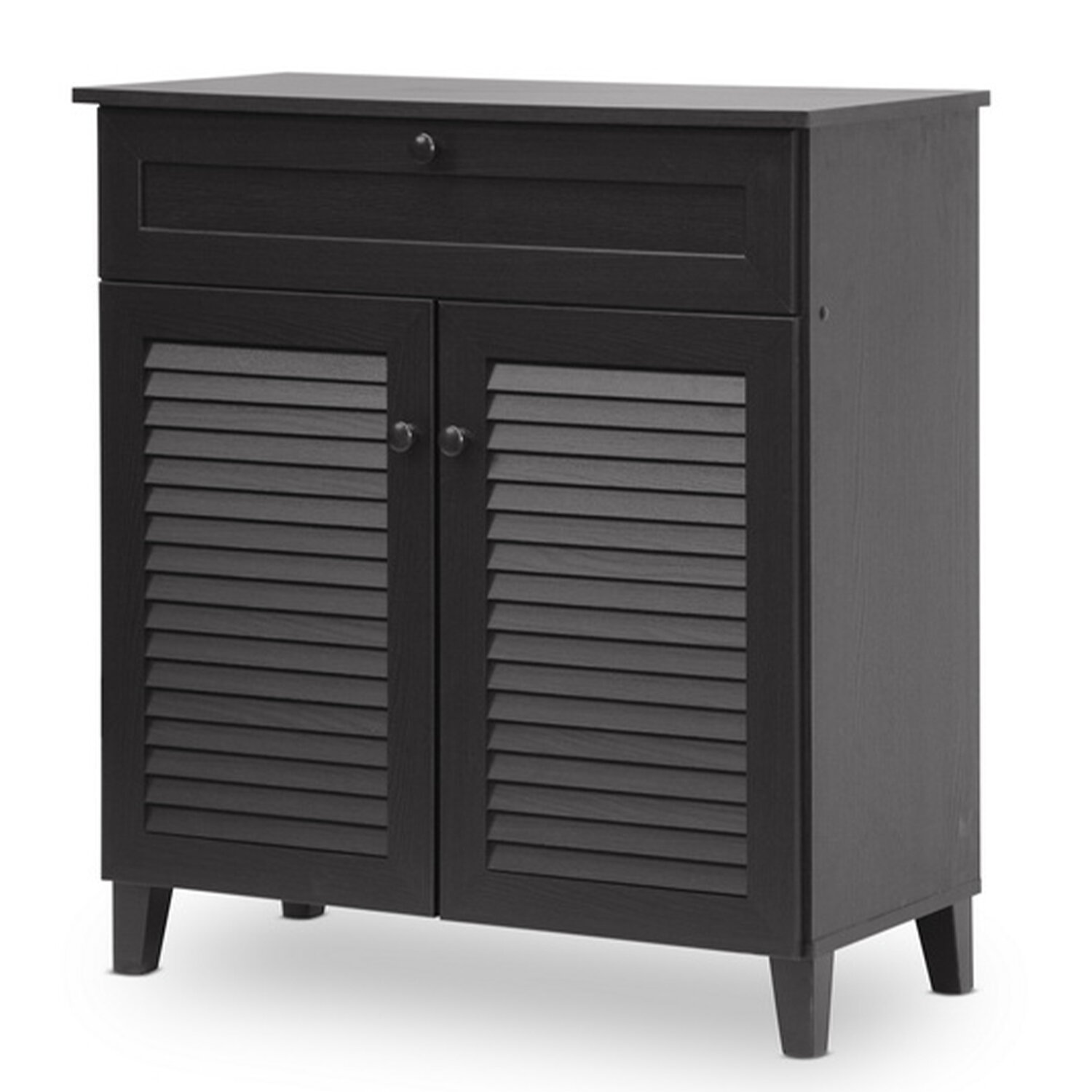 Red Barrel Studio® Espresso Shoe-Storage Cabinet | Wayfair