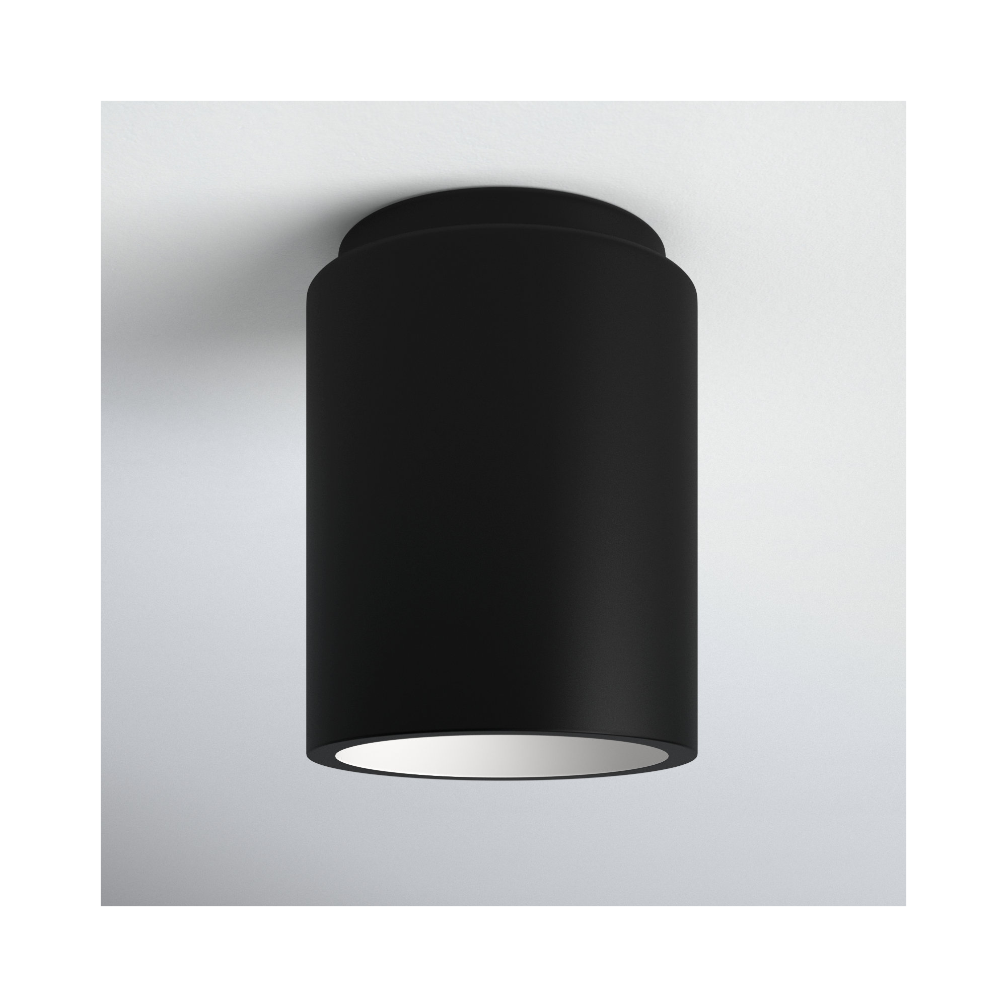 Sumatra Single Light Ceramic Flush Mount, LED (Integrated), Carbon Matte Black