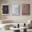 3 Pieces Japandi Canvas Wall Art Print Hanging Wall Decor Set with Rectangle Frame
