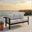 73 Inch All-Weather Aluminum Patio Sofa, Durable And Stylish Outdoor Seating For Year-Round Use-945225457