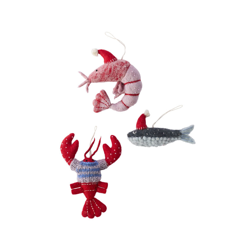 Ornement de Noël Nantucket 5 po x 4 po x 1,5 po