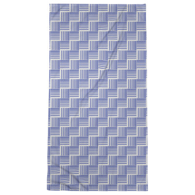Serviette de bain à rayures Baskettressée classique
