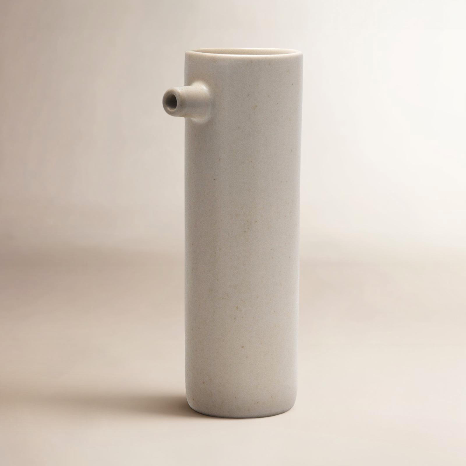 Makai Ceramic Table Vase, Stone, 8" H x 3.5" W x 2.5" D