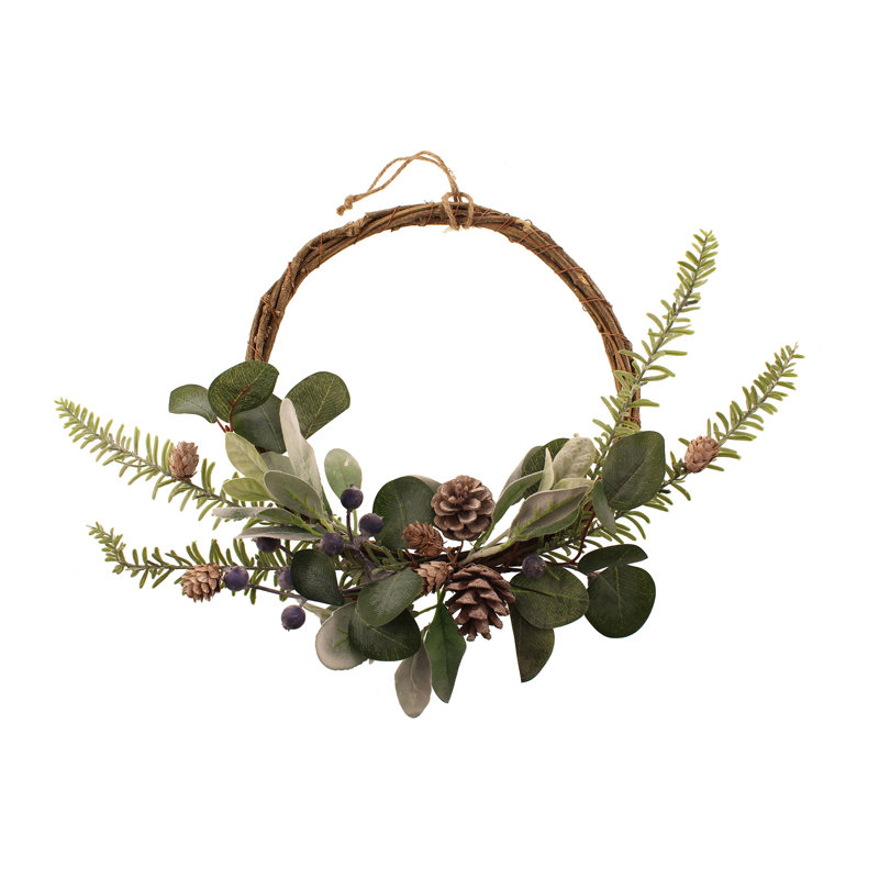 Faux Pinecone Pinecones 45cm Wreath