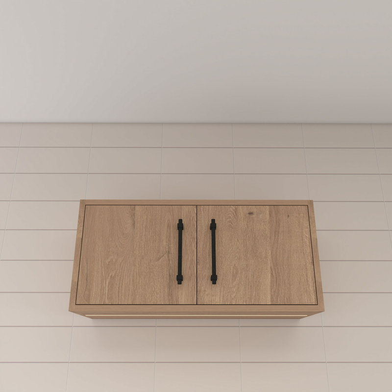 Armoire murale Victoria, H 13,8 po x l 29,8 po x P 12 po, Chêne rouge