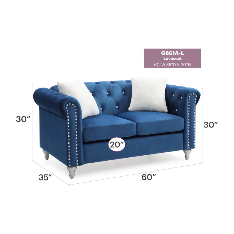 Chic Two-Seater Loveseat