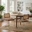 Ensemble de 2 chaises de salle à manger de style moderne Mid-Century rembourrées en velours-1097575406
