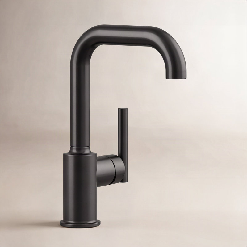Robinet de bar Purist avec accessoires, Noir mat