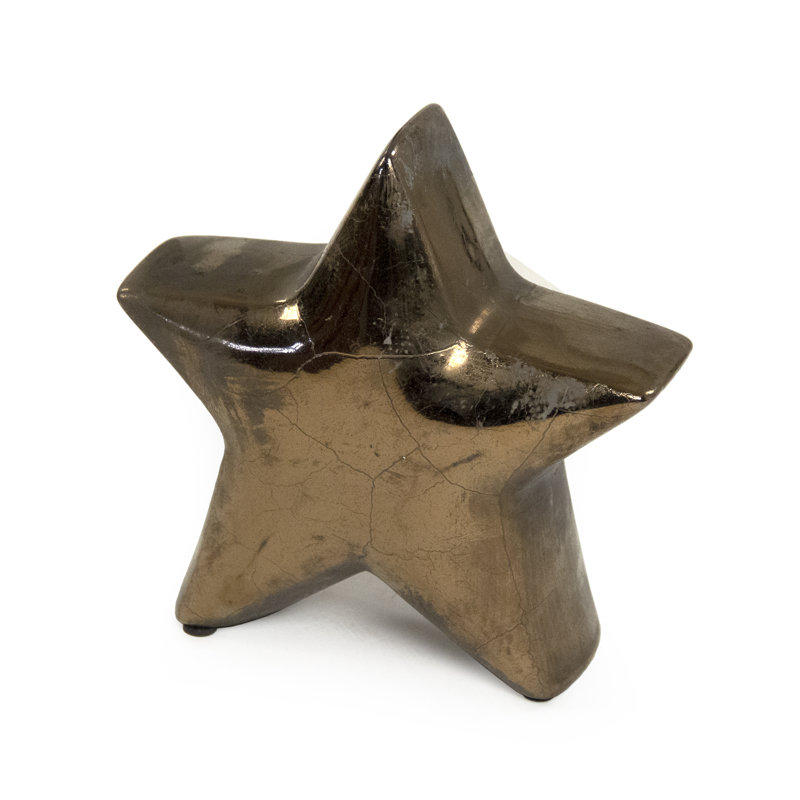 Étoile vieillie Raines, H 7,5 po x l 7,5 po x P 3,5 po, Bronze