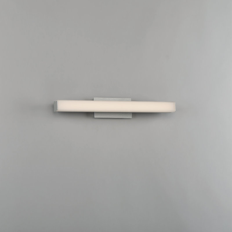Brink 1 - Light Vanity Light, 3" H x 2.75" W x 18" D, Brushed Aluminum, 3500K
