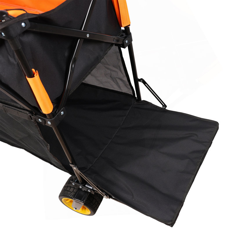 Chariot pliant de grande capacité avec chariot extensible