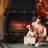 Shrum 26" WiFi Infrared Quartz Electric Fireplace with Sound Crackling, Realistic Pinewood Logs, Timer, 1500W-1981862483