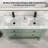Sharee 48“ Double Sink Bathroom Vanity With Resin Countertop, Zinc Alloy Faucet, 4 Smooth Drawers 1 Open Shelf-116343260