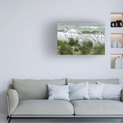 Art mural sur toile tendue - art mural «Wind and Waves» de Mary Lou Johnson pour le salon, la chambre à coucher ou le bureau - 22 x 32
