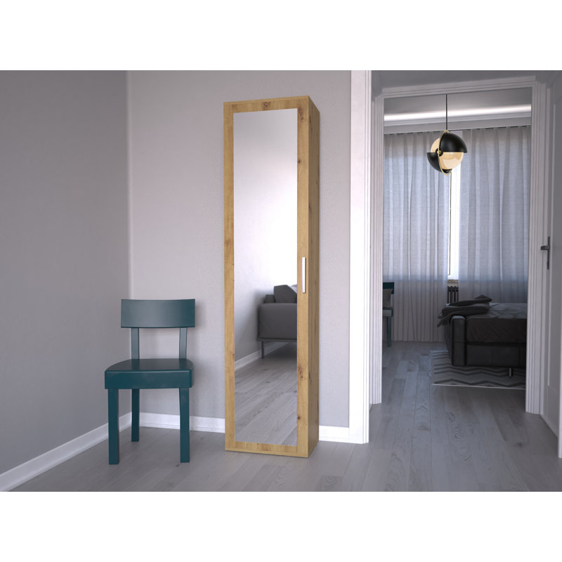 Hyland 1 Door Laminate Wardrobe, Artisan Oak